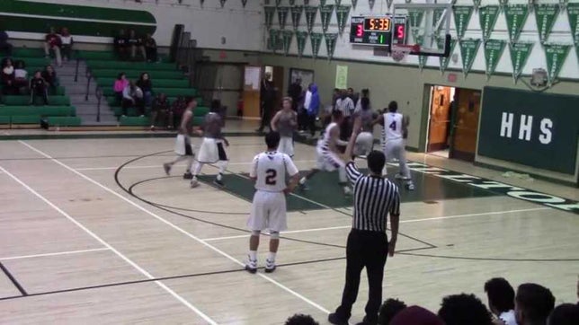 Robinson III makes a 3 point shot during Hilltop Tournament Championship Game.