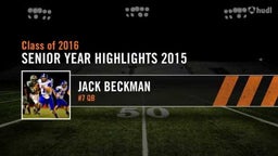 Jack Beckman Senior Highlights 2015