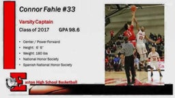 Connor Fahie (Captain) 2015-16 Basketball Highlight