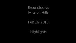 Escondido vs Mission Hills 2/16/2016