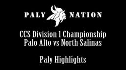 Paly Highlights CCS D1 Championship