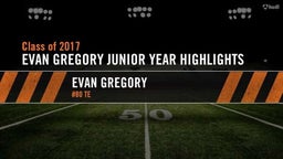 Evan Gregory 2016 Junior Year Highlights