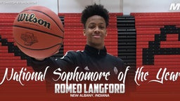 National Sophomore of the Year Romeo Langford
