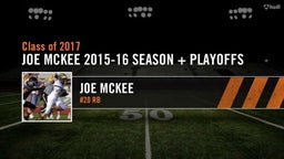 Joe McKee 2015-2016 Season And Playoff Highlights