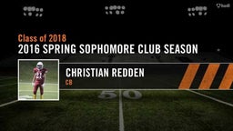 Christian Redden, CB/ST, Class of 2018