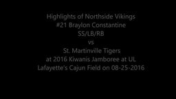 Highlights of Braylon Constantine vs St. Martinville at 2016 Kiwanis