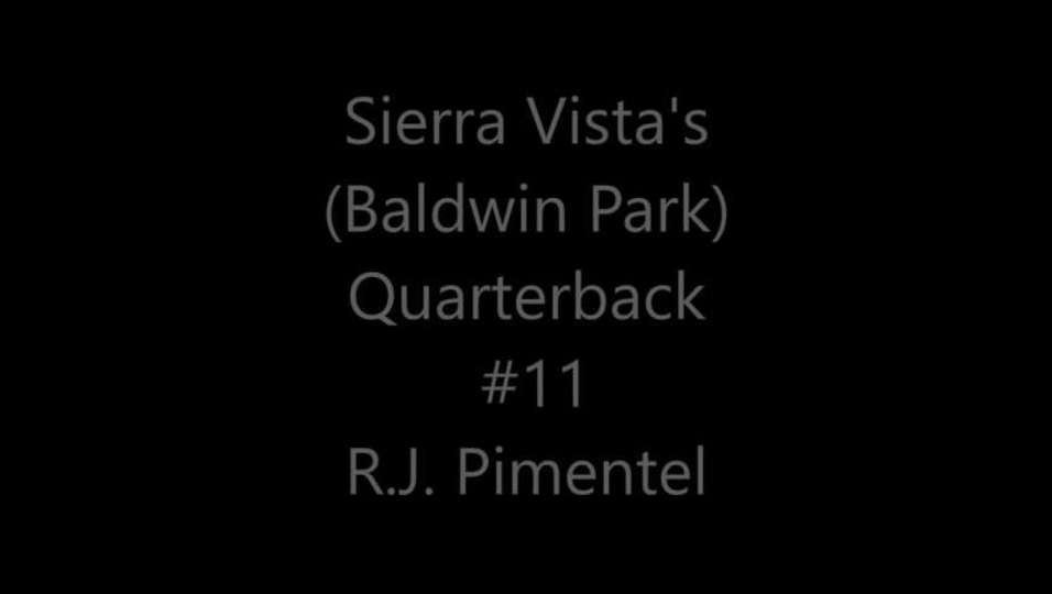 Quarterback #11 R.J. Pimentel's Highlights vs La Puente High School
