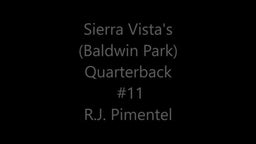 Quarterback #11 R.J. Pimentel's Highlights vs La Puente High School