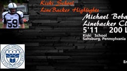 Michael Bobak Linebacker clips vs Linsly