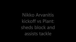 Nikko Arvanitis kickoff highlight Armwood vs Plant