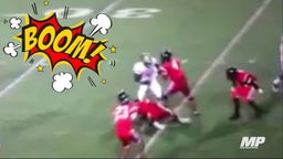 Georgia RB Escapes 9-Man Pileup for TD