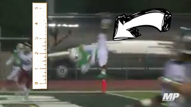 Kai Lemons of Derby (KS) has yet to make his commitment, but somebody better offer this kid right about now. Courtesy: KAKE Sports