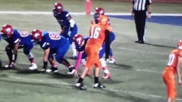 #16 IVAN LUJAN CAUSES FUMBLE #20 SAUCE RECOVERS IT VS IRVIN