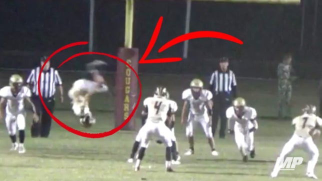 What did I just watch? Tyler Beal of McLean County (KY) does a front flip to distract the defense and it actually works!
