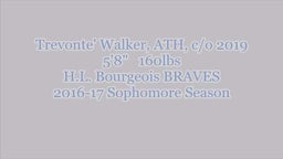 Trevonte' Walker, ATH, H.L. Bourgeois c/o 2019