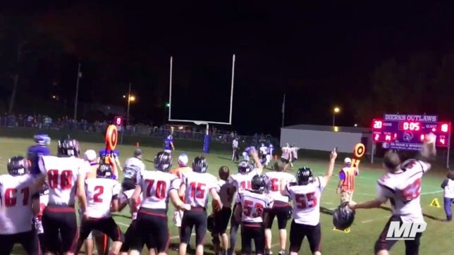 A behind the back lateral, followed by a tipped TD reception led to a wild victory by Murfreesboro (AR).