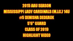 MLC #5 DENISHA DEDEAUX 5'6 2019 GUARD HIGHLIGHT VIDEO