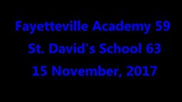 Fayetteville Academy vs St David's School
