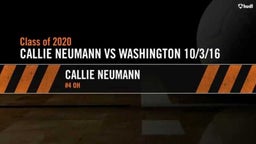 Callie Neumann Highlights vs Washington 10/3/16