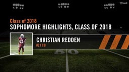 Christian Redden, Sophomore Year, Class of 2018