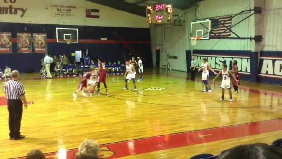 John Hunter Johnson mid range jumper vs Central Holmes
