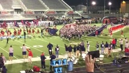 West Monroe Marching out on the field  T. Fulmer