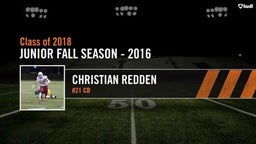 Christian Redden, Class of 2018, Junior High School Season