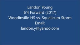 Landon Young (2017) Woodinville HS vs. Squalicum Storm HS