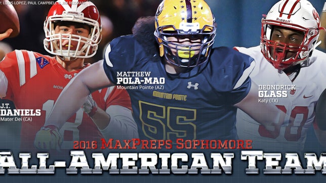 Zack Poff takes a look at some of the players selected for the MaxPreps sophomore All-American team, led by Mater Dei's J.T. Daniels.