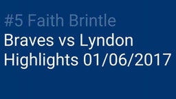 #5 Faith Brintle highlights vs Lyndon 2017