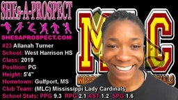 MLC #23 Allanah Turner 5'4" 2019 PG - 2017 Highlight Video