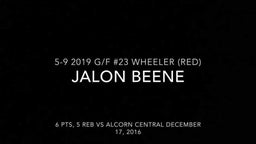 Jalon Beene Highlights vs Alcorn Central