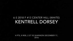 Kentrell Dorsey Highlights vs Shannon