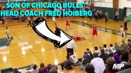 Son of Chicago Bulls coach Fred Hoiberg gets put on skates
