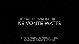 Keivonte Watts Highlights vs Canton at Ridgeland Titans Shootout