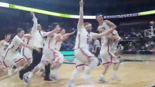 North Central (Power, MI) is headed to the state championship game thanks to a clutch catch and layup by Seth Polfus.