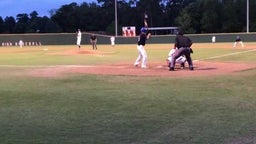 Brent Sipe throws out New Caney base runner
