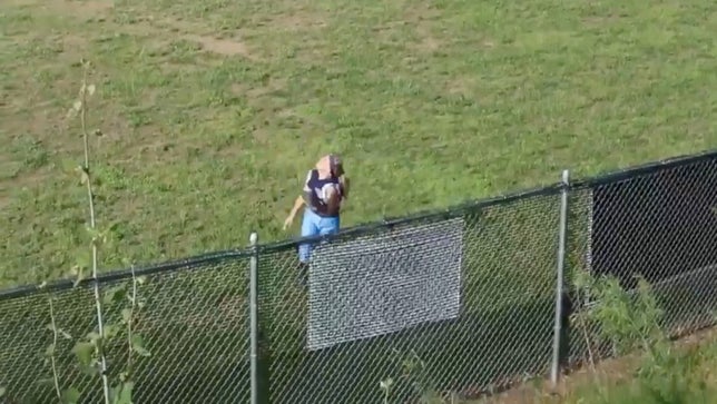 The best part of this video is the reaction from the outfielder after crashing hard into the fence. Is it fair to say John Cena was the outfield fence and she just didn't see him? Music: http://www.bensound.com