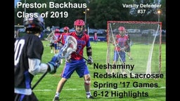 Preston Backhaus Highlights Spring '17 Games 6-12 Class 2019