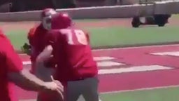 Oklahoma 300-Pound Offensive Lineman Flashes Receiving Skills