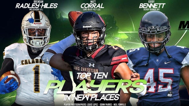 Zack Poff takes a look at 10 of the best players who will be playing for a new high school football team in 2017.