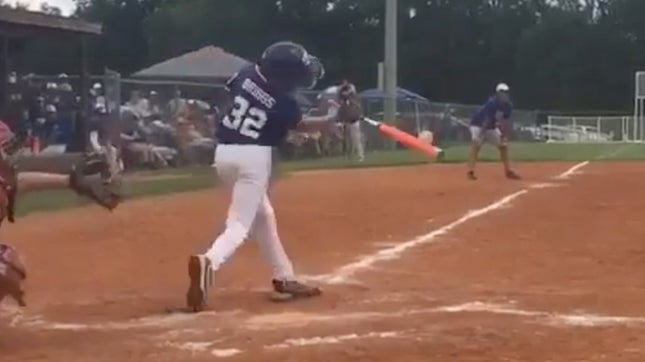 Keenan Briggs of the Warren County South (KY) 10-11 Little League team was born without a left hand. Working his tail off and not willing to give in has led him to unbelievable accomplishments, this one topping them all.