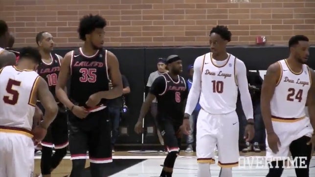 The No. 1 recruit in the class of 20188, Marvin Bagley of Sierra Canyon (CA) found himself face-to-face with 3-time NBA All Star, Demar Derozan. The 18-year-old, Bagley, finished with 32 points and 12 rebounds in the Drew League contest. overtime.com