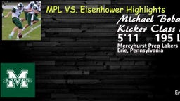 Michael Bobak KP - Merycyhurst vs Eisenhower