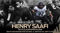 Henry Saafi South Anchorage High School vs. Service High School 9.2.2017