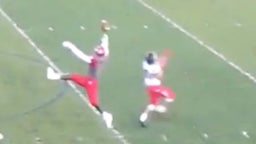 Acrobatic one-handed interception