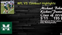 Kicking Recap Mercyhurst vs Conneaut