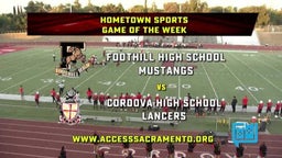 TV Highlights Cordova Tops Foothill