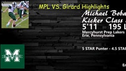 Michael Bobak MPL vs Girard