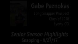Gabe Paznokas - Snapping - 092717
